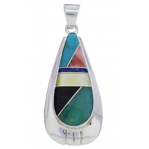 Genuine Sterling Silver Multicolor Jewelry Pendant PX30329