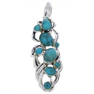 Turquoise Jewelry Sterling Silver Pendant PX30343