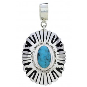 Southwestern Turquoise And Jet Pendant Jewelry PX30385