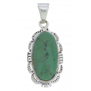 Southwest Jewelry Silver Turquoise Pendant PX30400