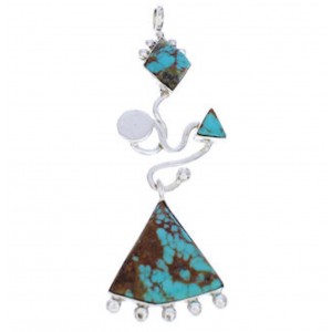 Turquoise and Silver Jewelry Pendant PX24034