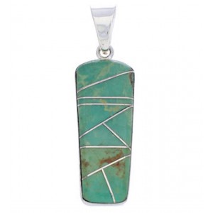 Sterling Silver Turquoise Inlay Pendant PX24065