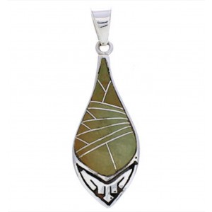 Southwestern Silver and Turquoise Pendant PX24116