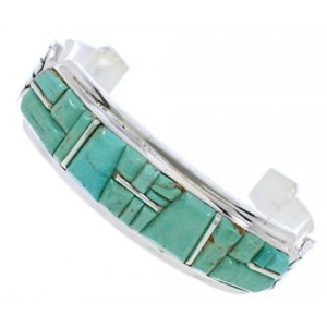 Turquoise Southwest Sterling Silver Jewelry Cuff Bracelet MX27344