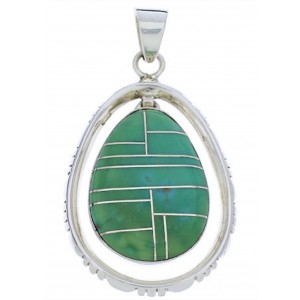 Sterling Silver And Turquoise Pendant Jewelry PX30105