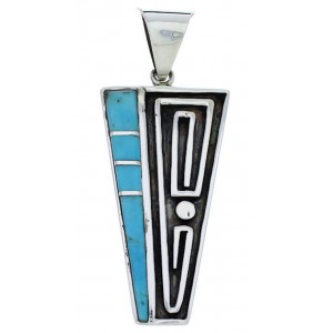 Turquoise And Genuine Sterling Silver Pendant Jewelry PX30186