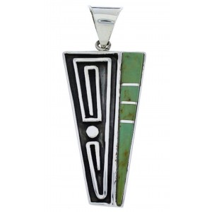 Sterling Silver And Turquoise Jewelry Southwestern Pendant PX30285
