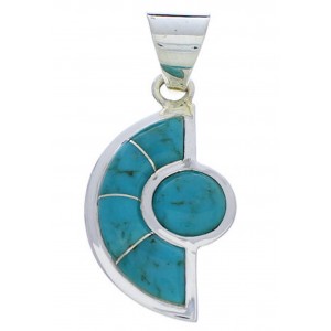 Turquoise Sterling Silver Slide Jewelry Pendant PX23927