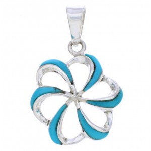 Turquoise Sterling Silver Southwestern Pendant EX29694