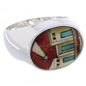 Native American Design Multicolor Jewelry Ring Size 11-1/2 PX42335
