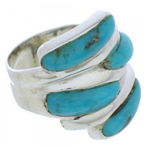 Turquoise Sterling Silver Ring Size 6-1/2 FX21944