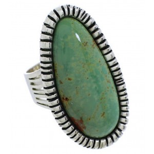 Sterling Silver And Turquoise Jewelry Ring Size 4-3/4 PX41405