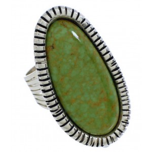Turquoise And Silver Jewelry Southwestern Ring Size 4-3/4 PX41413