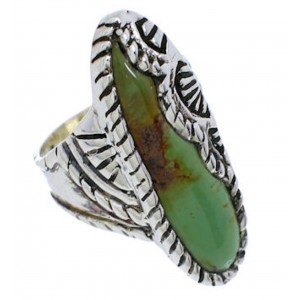 Turquoise Jewelry Sterling Silver Ring Size 7-3/4 FX22535