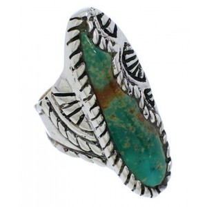 Turquoise Southwest Jewelry Sterling Silver Ring Size 5-1/4 FX22536