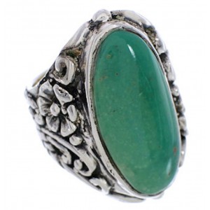 Southwest Silver Flower Turquoise Jewelry Ring Size 5 YX34449