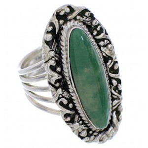 Sterling Silver Southwest Turquoise Ring Size 5-1/4 UX34521