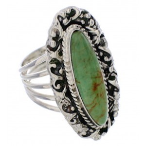 Sterling Silver Jewelry Turquoise Ring Size 8-1/2 UX34540