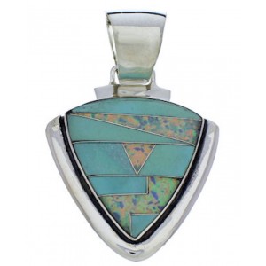 Turquoise And Opal Southwestern Pendant Jewelry PX30513