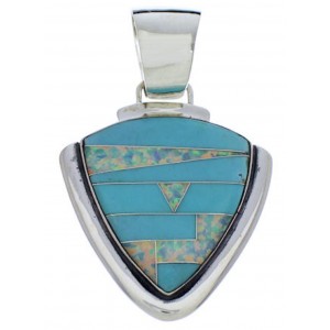 Opal Inlay Jewelry Turquoise Pendant PX30515