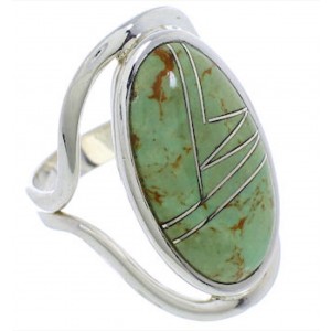 Silver Jewelry Turquoise Ring Size 6-1/4 JX37542
