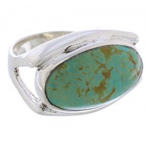 Southwestern Turquoise Sterling Silver Jewelry Ring Size 4-3/4 TX39842
