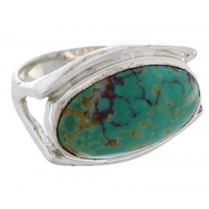 Turquoise Sterling Silver Southwestern Jewelry Ring Size 5-1/4 TX39845