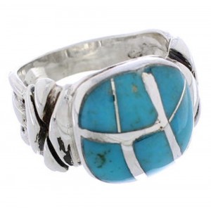 Sterling Silver And Turquoise Jewelry Ring Size 5 TX39981