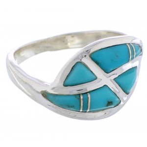 Turquoise Southwest Authentic Sterling Silver Ring Size 5-3/4 WX41040