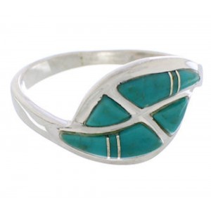 Turquoise Sterling Silver Jewelry Ring Size 8-1/4 WX41075