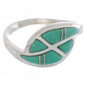 Sterling Silver Jewelry Turquoise Southwest Ring Size 7-3/4 WX41083