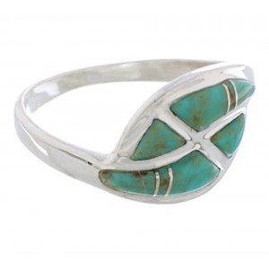 Turquoise Authentic Sterling Silver Southwest Ring Size 4-3/4 WX41106