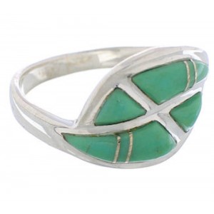 Turquoise Genuine Sterling Silver Southwestern Ring Size 8-3/4 WX41140