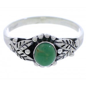 Genuine Sterling Silver Turquoise Ring Size 8-1/4 UX32140