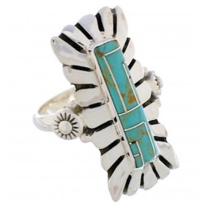 Turquoise Silver Southwest Ring Size 5-1/2 EX42892