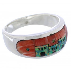 Native American Design Southwest Multicolor Ring Size 11-1/4 TX42045