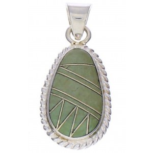 Silver Jewelry Turquoise Inlay Pendant PX29553