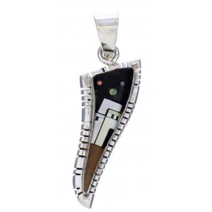 Southwest Native American Village Design Multicolor Pendant EX29777