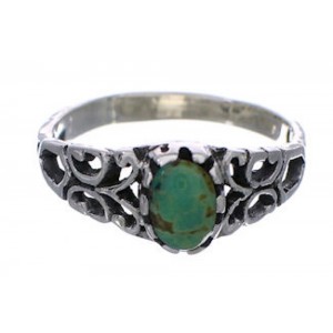 Turquoise Sterling Silver Southwest Jewelry Ring Size 5-3/4 UX34015