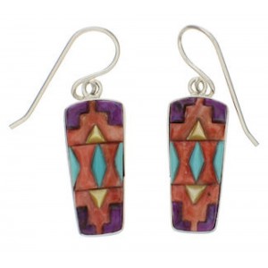 Genuine Sterling Silver And Multicolor Earrings EX32567