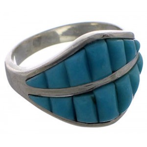 Turquoise Sterling Silver Southwest Ring Size 6-1/4 EX50645