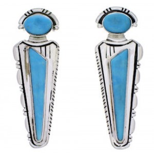 Turquoise Inlay Jewelry Southwest Earrings PX32185