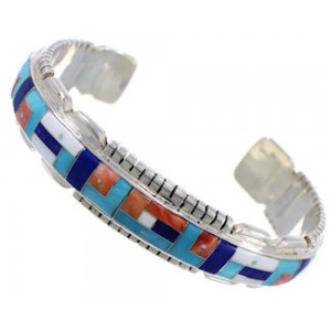 Turquoise Multicolor Jewelry Silver Southwest Cuff Bracelet MX27847