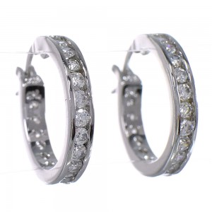 Sterling Silver Cubic Zirconia Earrings EX42716