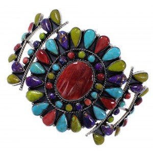 Authentic Sterling Silver Southwest Multicolor Bracelet FX27796