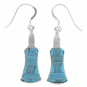 Turquoise Southwestern Silver Earrings EX43469