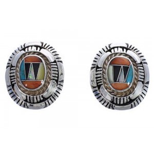 Multicolor Jewelry Sterling Silver Post Earrings FX32146