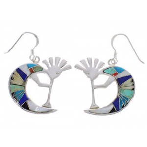 Southwest Kokopelli Multicolor Hook Dangle Earrings PX31761