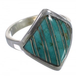 Sterling Silver Turquoise Southwest Ring Size 6-1/4 UX34338