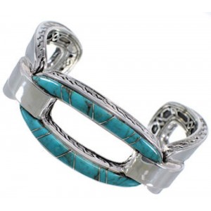 Southwest Turquoise  Silver Jewelry Sturdy Cuff Bracelet MX27440